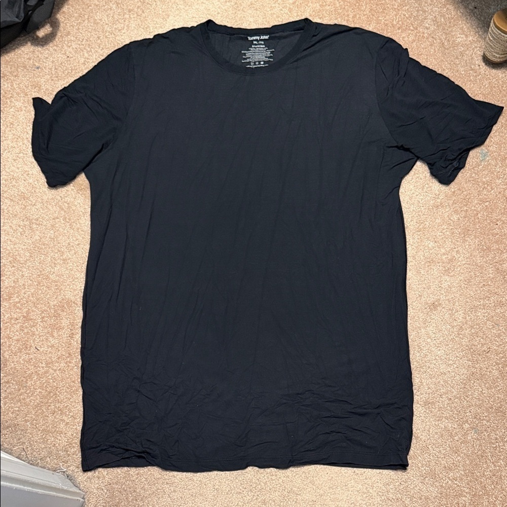 Tommy John Men's Black second skin Undershirt size 3XL